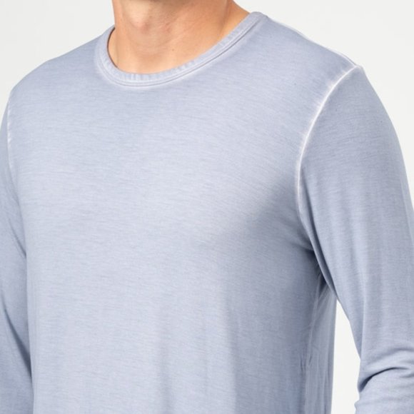 ATM Sun Bleached Crewneck Shirt in Blue - Picture 3 of 3